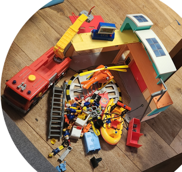 60206: Fireman Sam Fire Station and Vehicles 