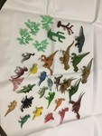 Box of small dinosaurs
