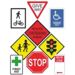 Road sign puzzles 