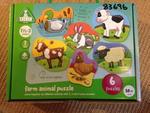 Six farm animal puzzles