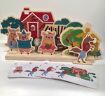 44078: The Three Little Pigs Wooden Storytelling Set