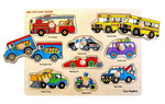 Vehicles Puzzle with Knobs