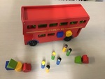 Wooden London bus