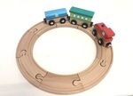 Wooden Train Set in Tube