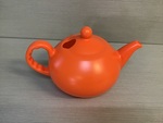 Orange teapot