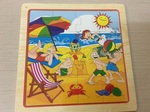 Wooden jigsaw puzzle
