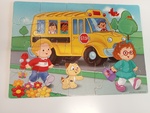 Little People off to school puzzle