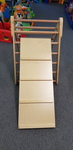 Wooden climbing Ladder with slide 
