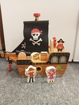 Mini Wooden Pirate Ship