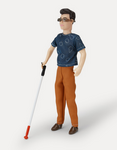 Harlen Vision Impaired Doll