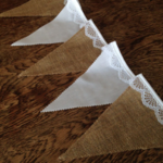 Bunting - Hessian & White
