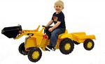 Yellow Digger with Trailer