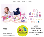 Bigjigs Rail - Princess Train & Fairy Town Train Set