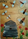 7 Bees Round A Hive Puzzle