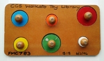 Circle Board With Knobs & Colour