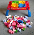 Mega Bloks Pastel Coloured Blocks And Base