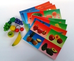 Wooden Fruit Plus 8 Fruit Cards