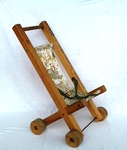 Wooden Dolls Pushchair