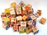 Wooden Alphabet Block Set