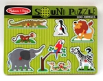 Zoo Animals  - Sound Puzzle (Small Handles)