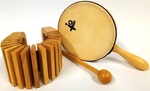 Frame Drum with Handle & Kokiriko