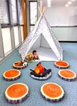 P.25: Teepee & Campfire Play Set