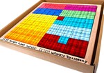 ST.25: Acrylic Cubes with Wooden Tray - Set of 100