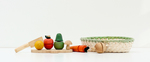 RPL007: Wooden Fruit and Vegetable Chopping Board & Basket