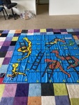Life sized snakes and ladders game 