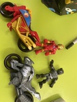 Black Panther and Iron Man Action Figure With Motorcycles