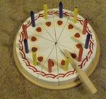 Wooden Birthday cake
