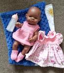 African baby girl Doll