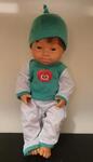 Down syndrome baby boy doll