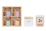 Wooden Tea and Coffee Set