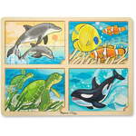 WTL-PZ052: 4-in-1 Sea life puzzle (Melissa and Doug)
