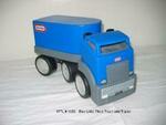 Blue Little Tikes Truck and Trailer