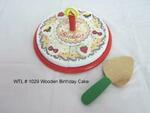 Wooden Birthday Cake