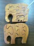 Elephant family puzzle