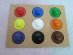 Wooden Multi-coloured Circle Puzzle