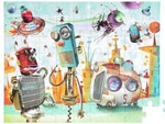 Roadside Robot Puzzle (63 pc)