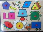 Shapes peg puzzle