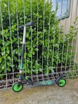 Black and Green Scooter