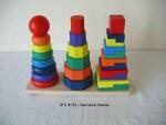 Wooden Geometric Stacker