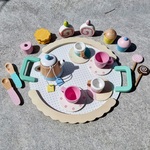 Wooden Tea Set