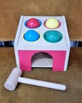 Wooden Hammer Pound Cube