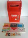 RPL297: Iconic Wooden Post Box With Letters