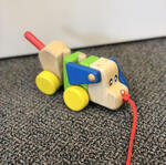 Wooden Pull Along Dog