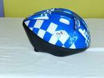 R145: Helmet Bike - Blue and White (Size Adjustable)