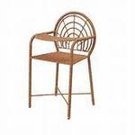 Faux Rattan High Chair