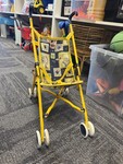 Yellow Frame Bear Pram